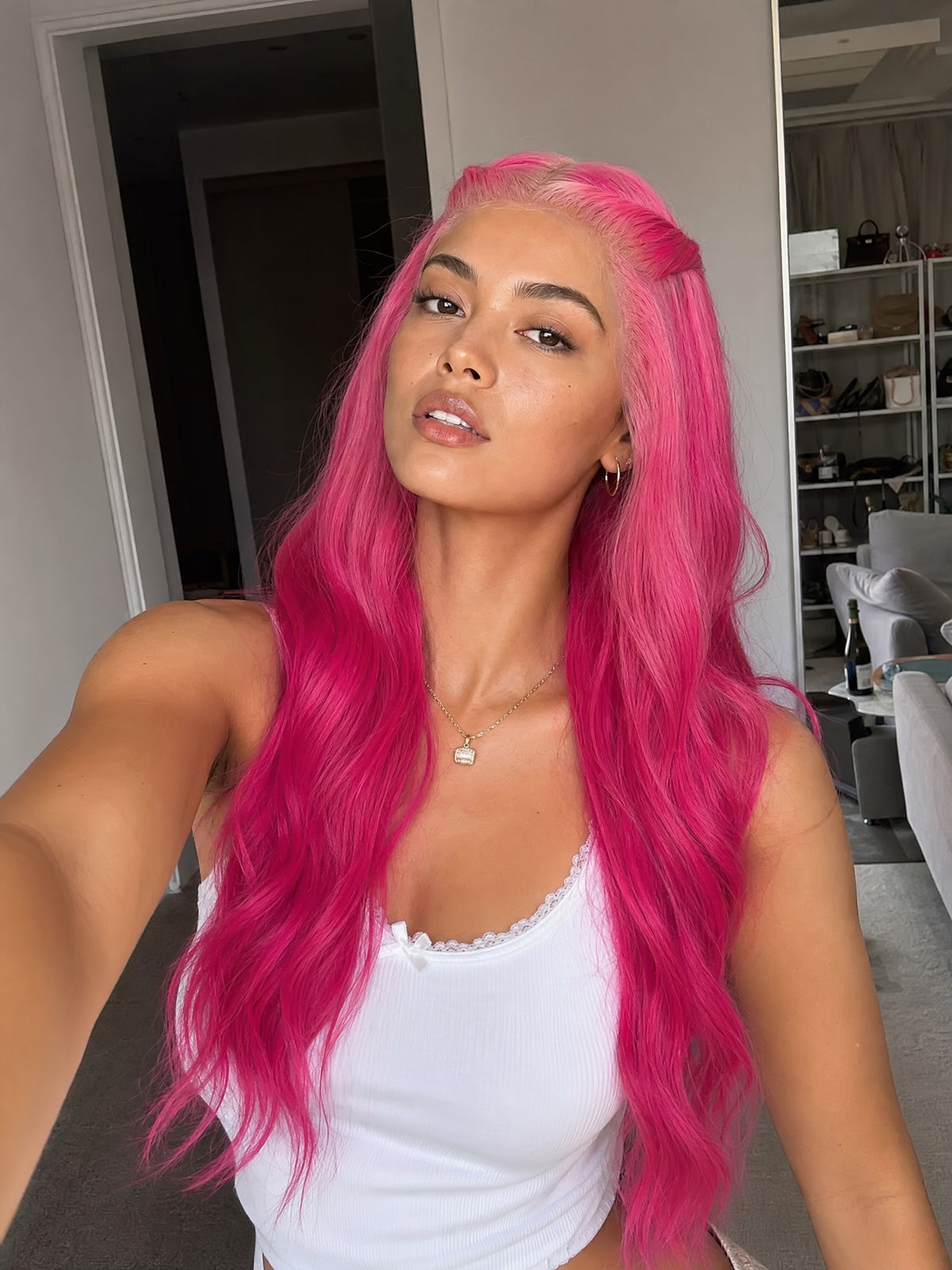 Fuchsia Fade Lace Wig