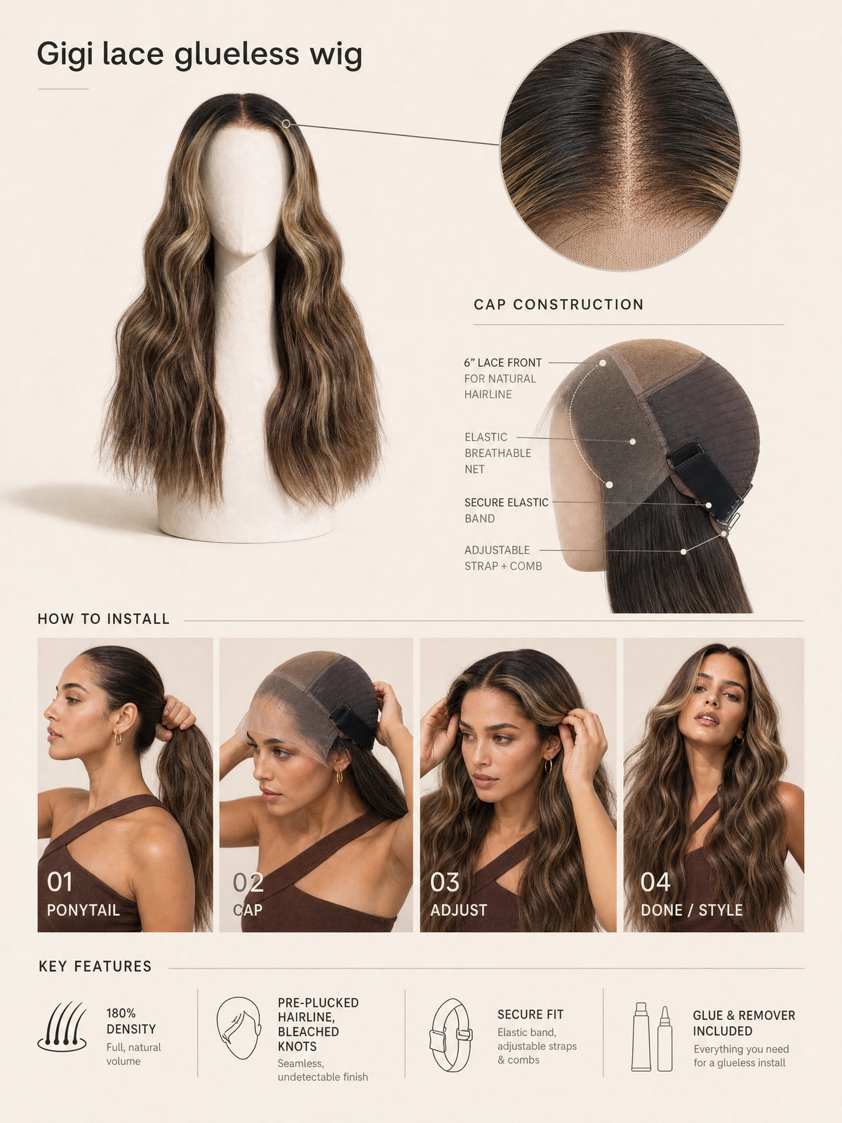 Gigi glueless wig