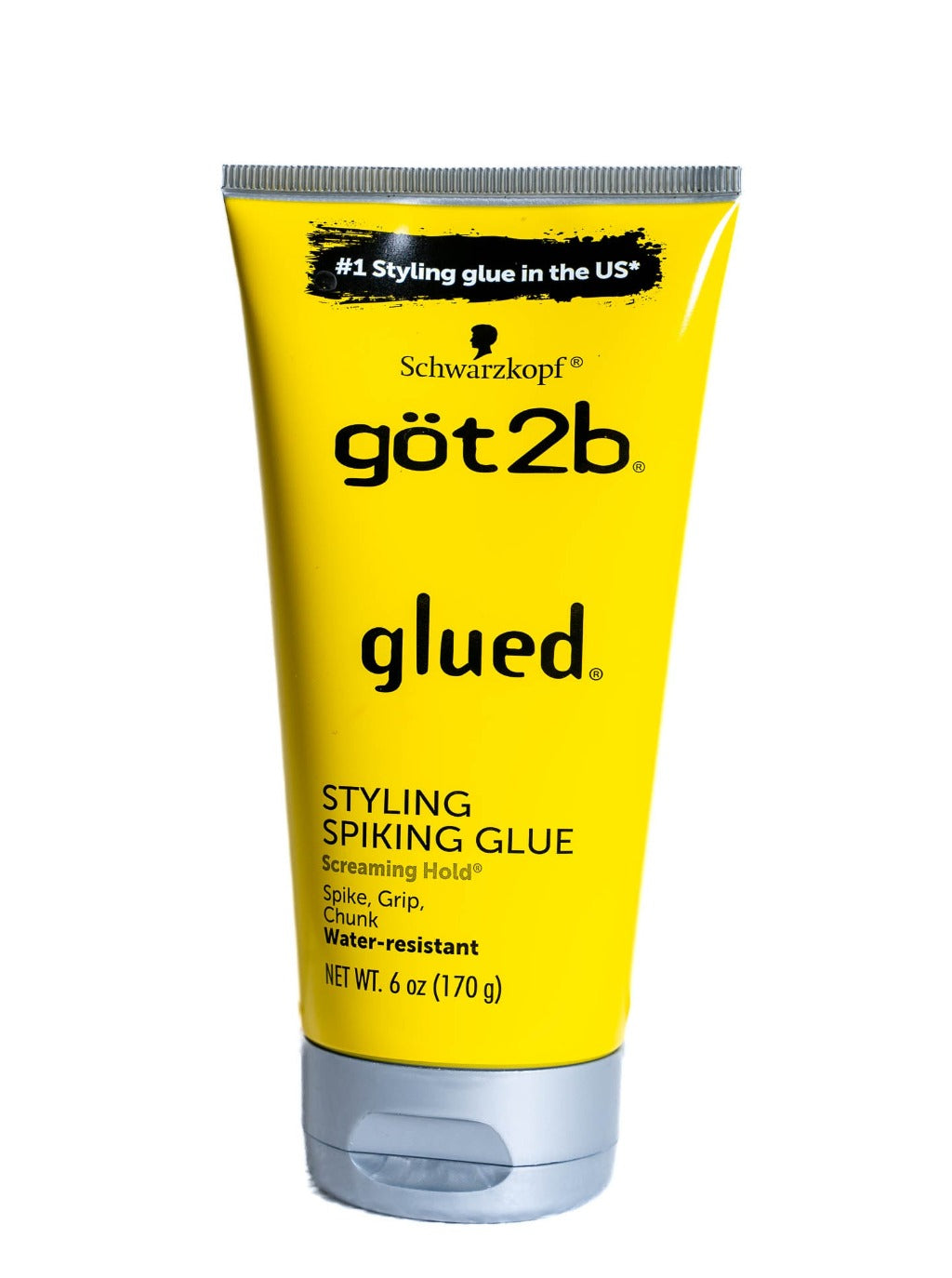 glued Styling Spiking Glue cream tube, yellow with black cap