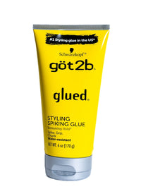 glued Styling Spiking Glue cream tube, yellow with black cap