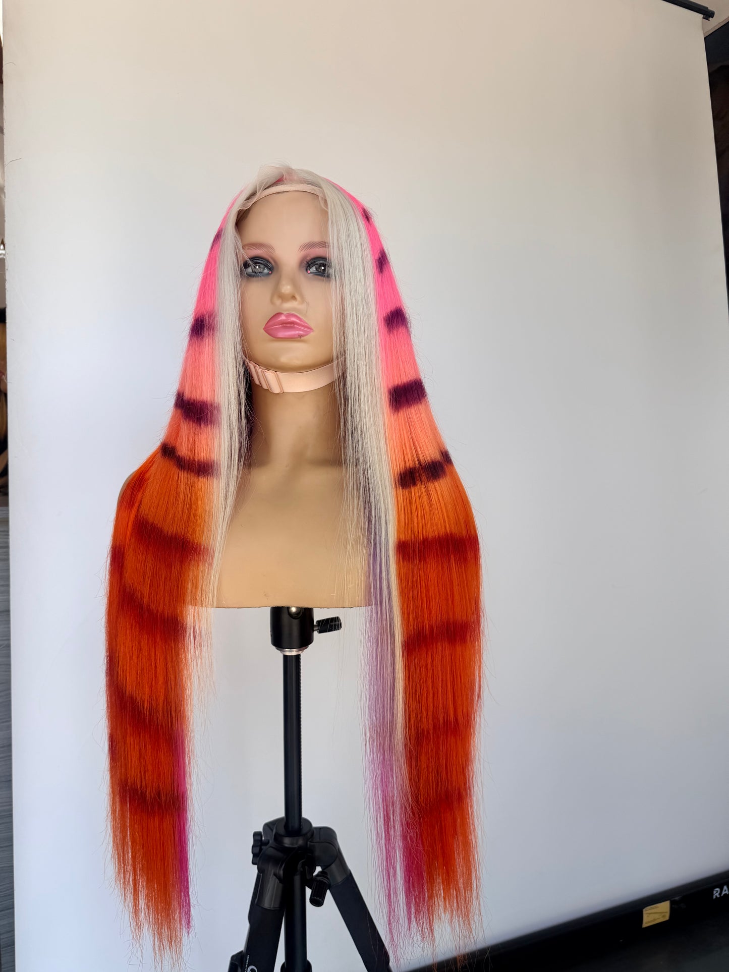 Sunset Striped Lace Wig