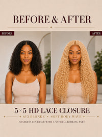 5×5 HD Lace Closure 613 Blonde