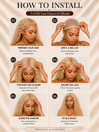 5×5 HD Lace Closure 613 Blonde
