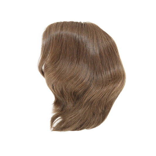 French Lace Front Light Brown Sheitel with Silk Scalp Cover