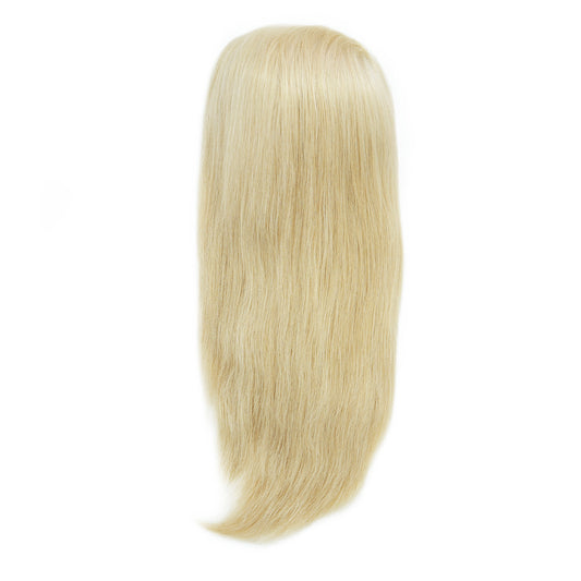 Platinum Blonde French Lace Front & Top, Wefted Sides & Back Medical Wig