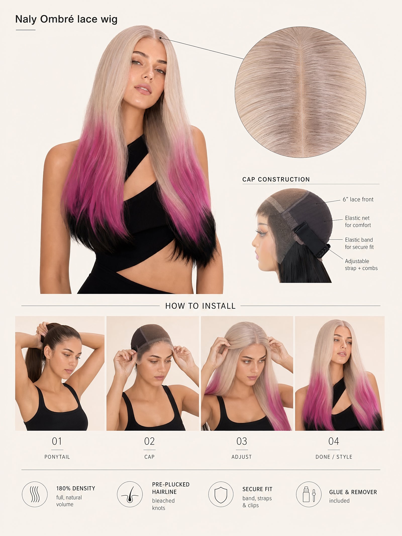 Naly Ombré Lace Wig