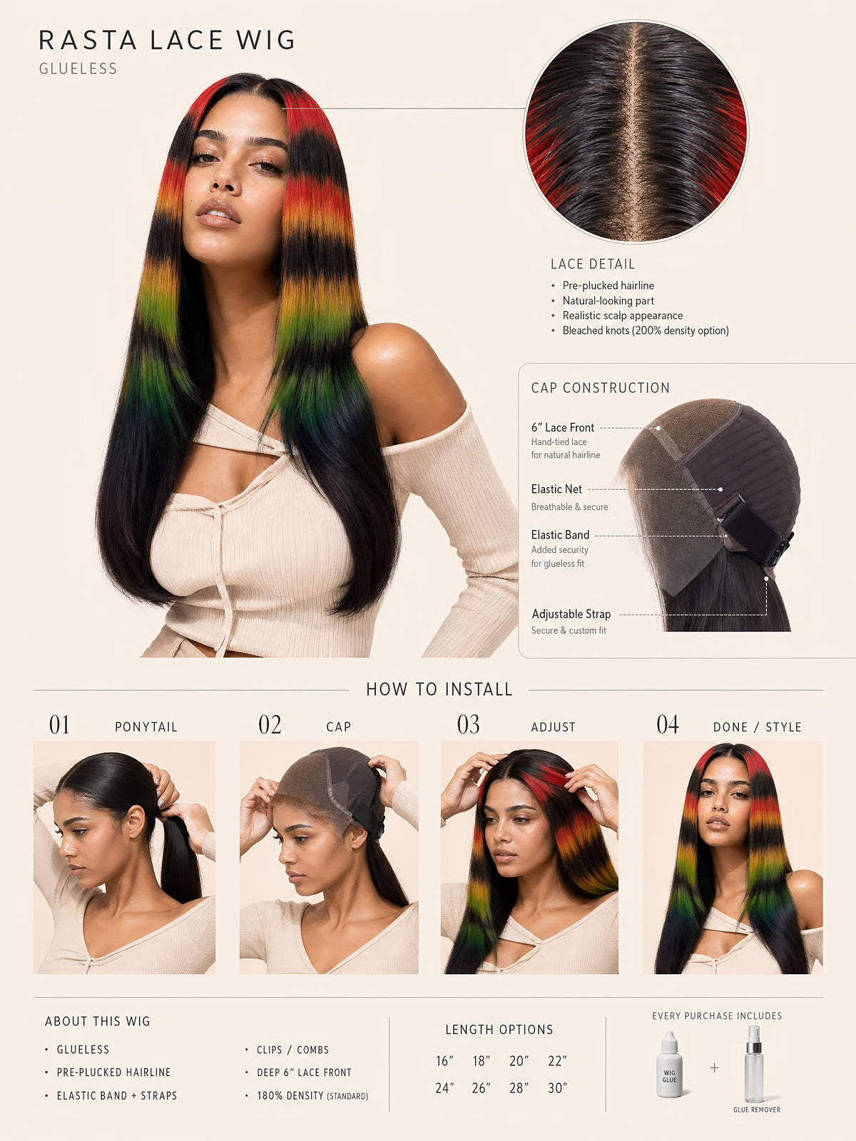 Rasta Lace Wig