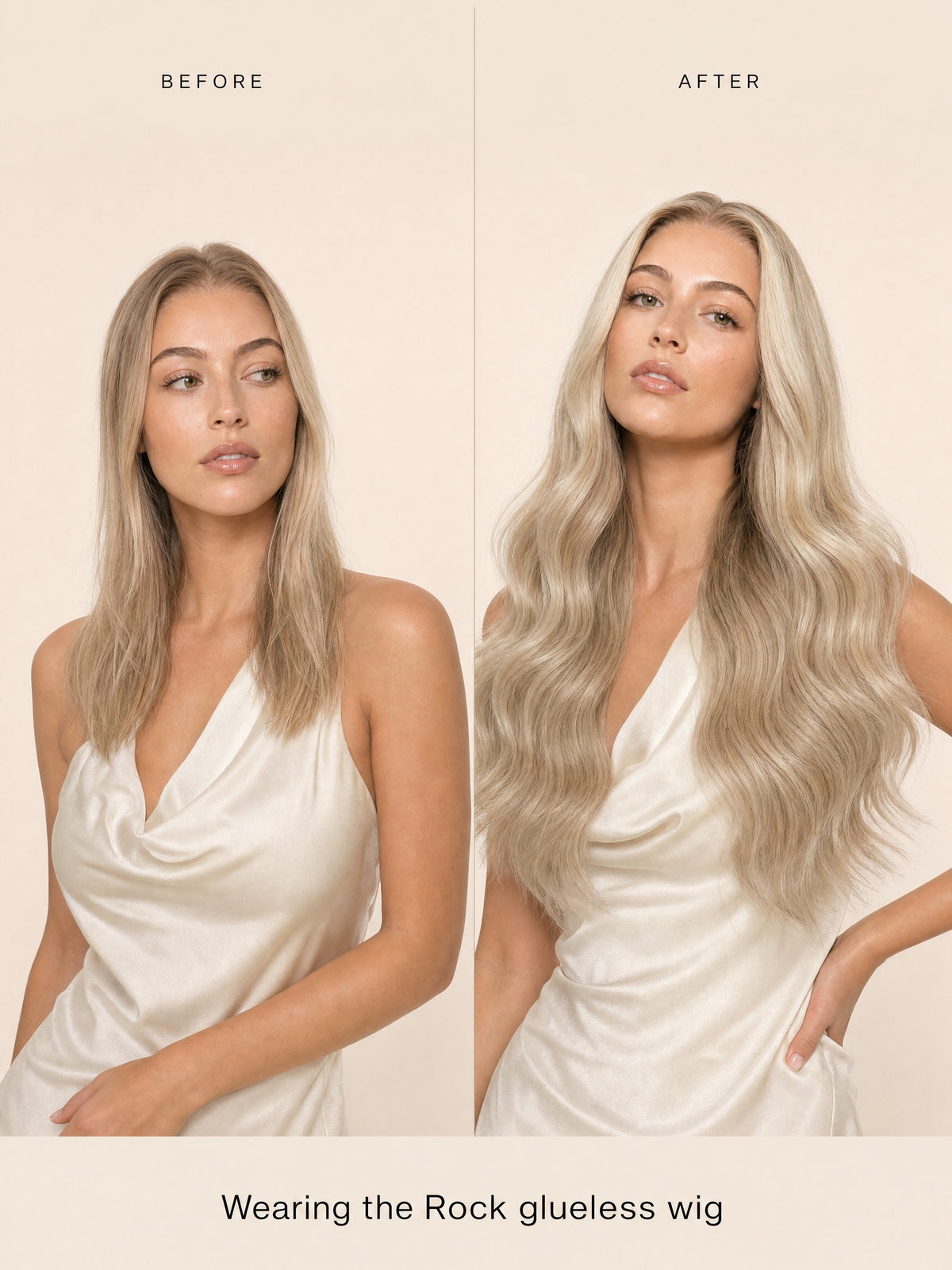 Rock glueless wig