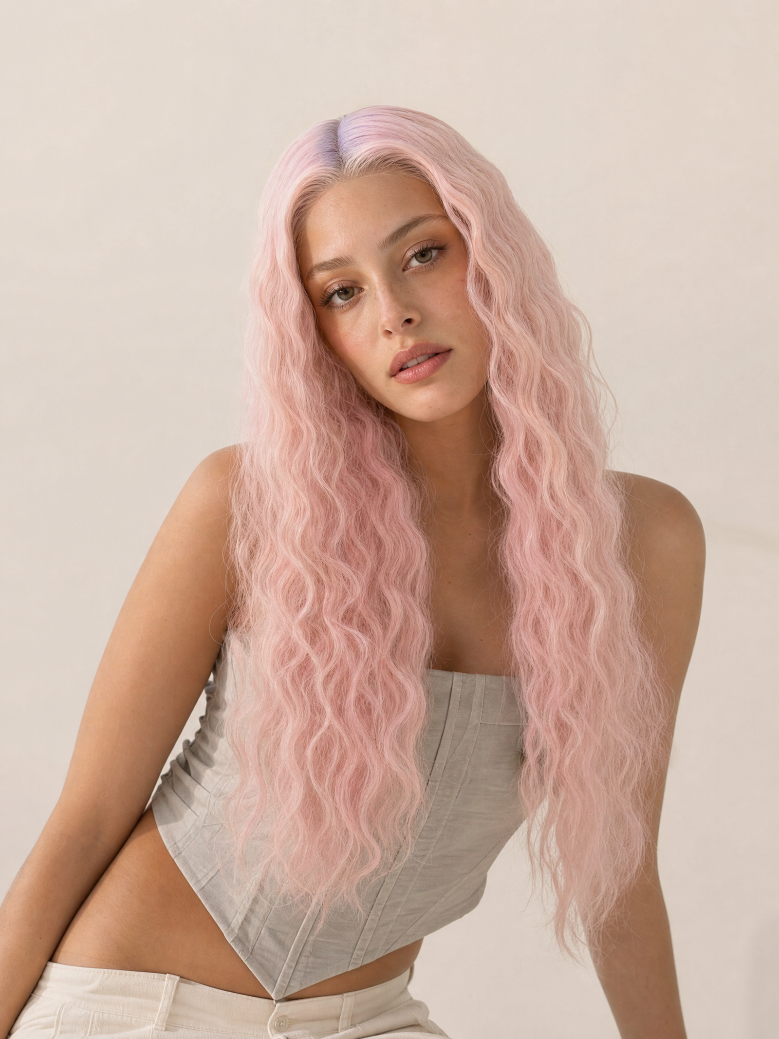 Rock Pink Lace Wig