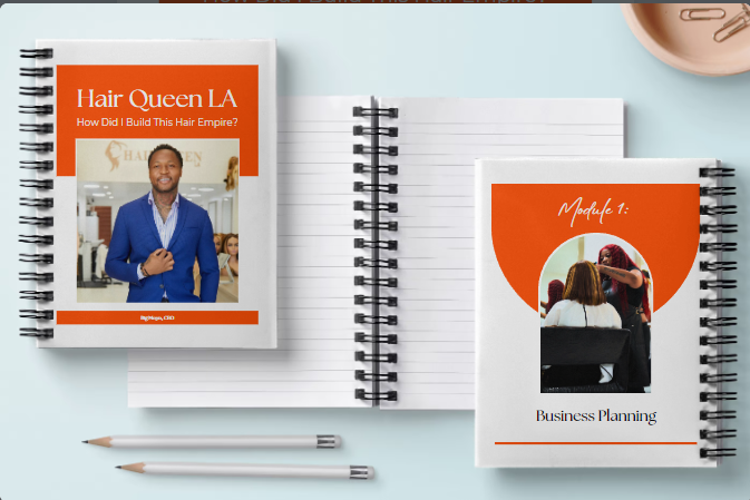 Masterclass workbook set with two spiral notebooks and orange cover labels