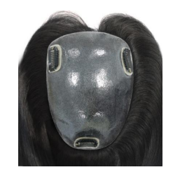13cm x 17cm skin topper with dark gray injection skin and molded hairline clips