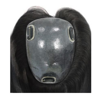 13cm x 17cm skin topper with dark gray injection skin and molded hairline clips