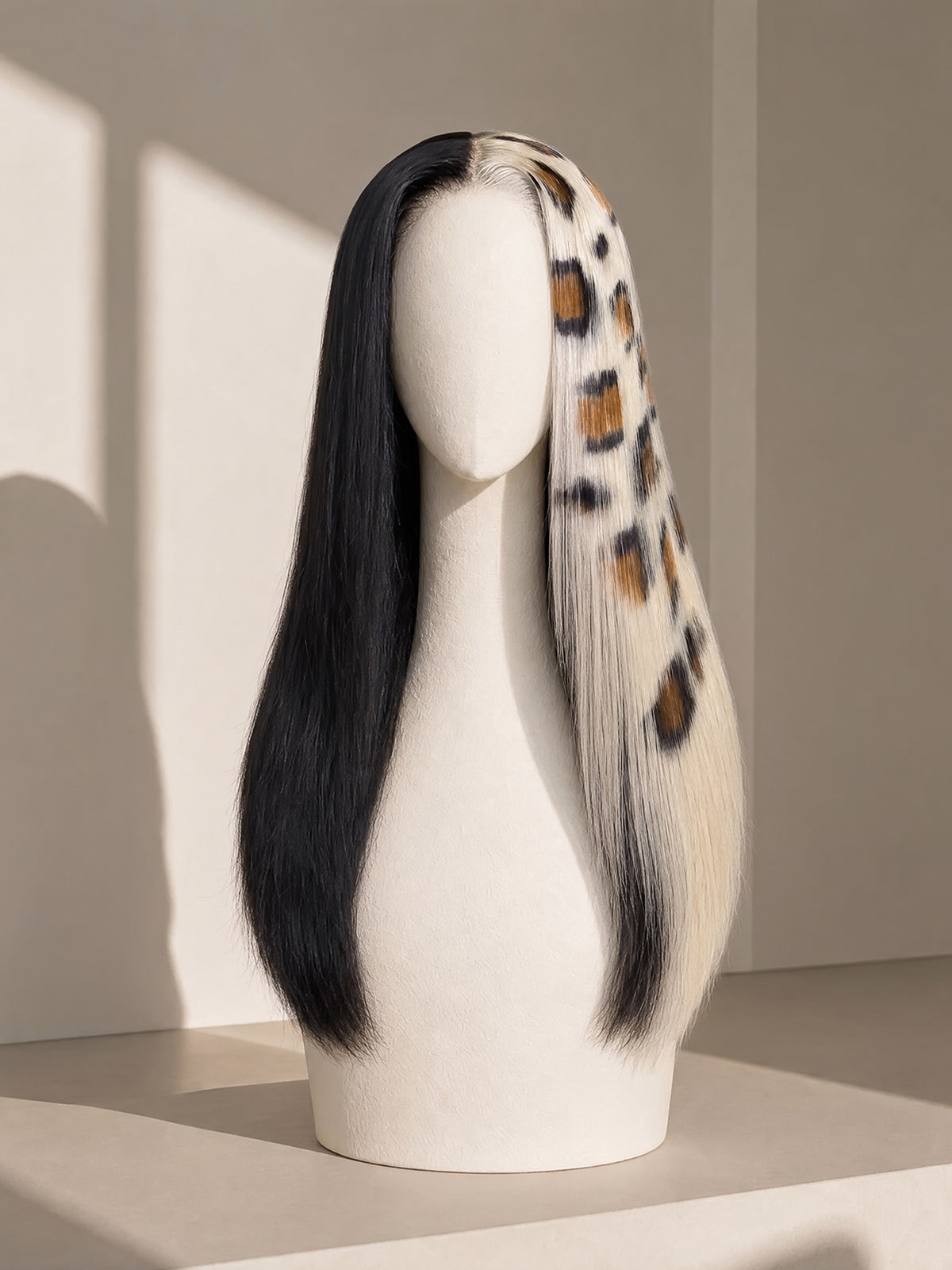 Split Leopard Wig