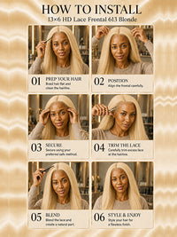 13×6 HD Lace Frontal #613 Blonde
