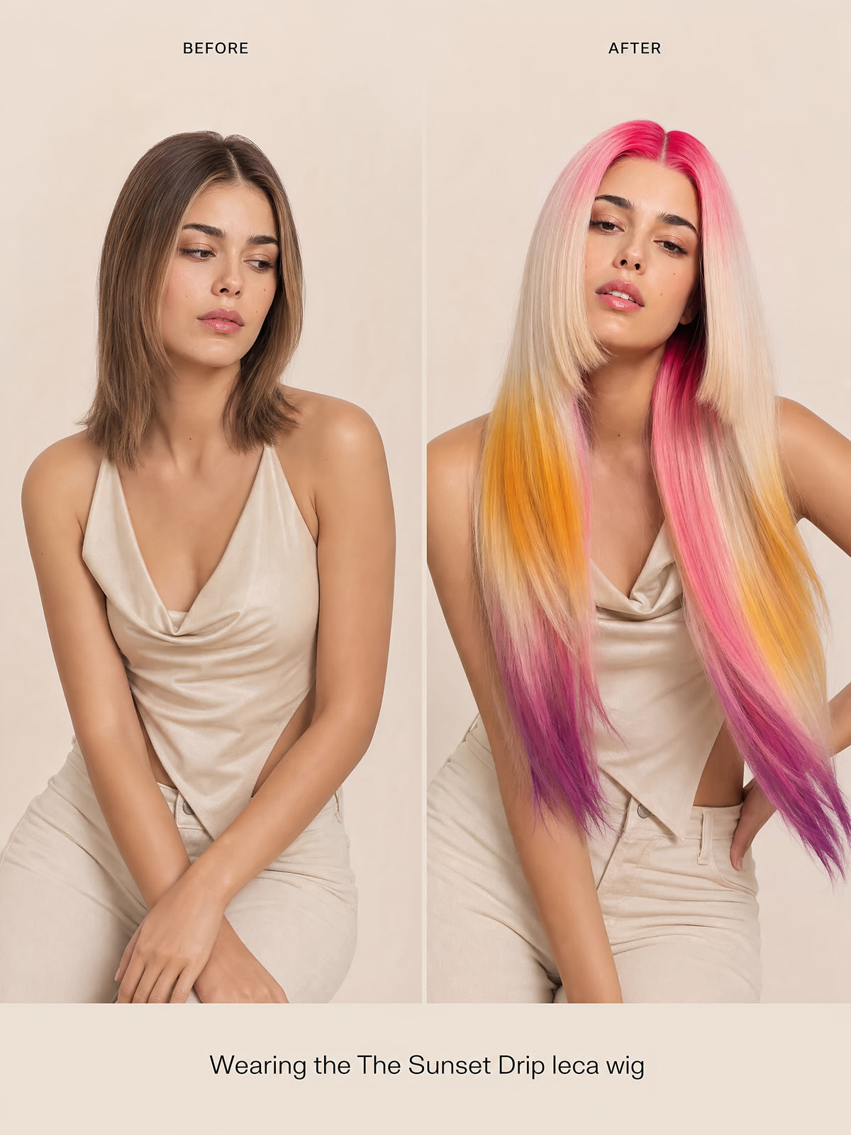 The Sunset Drip Wig