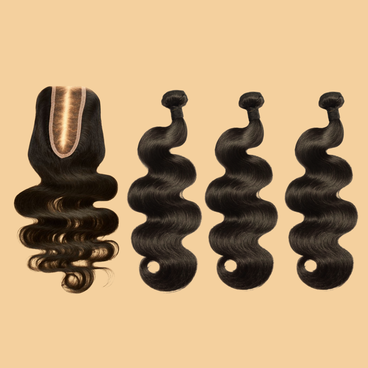 3 Bundles + HD Lace Closure