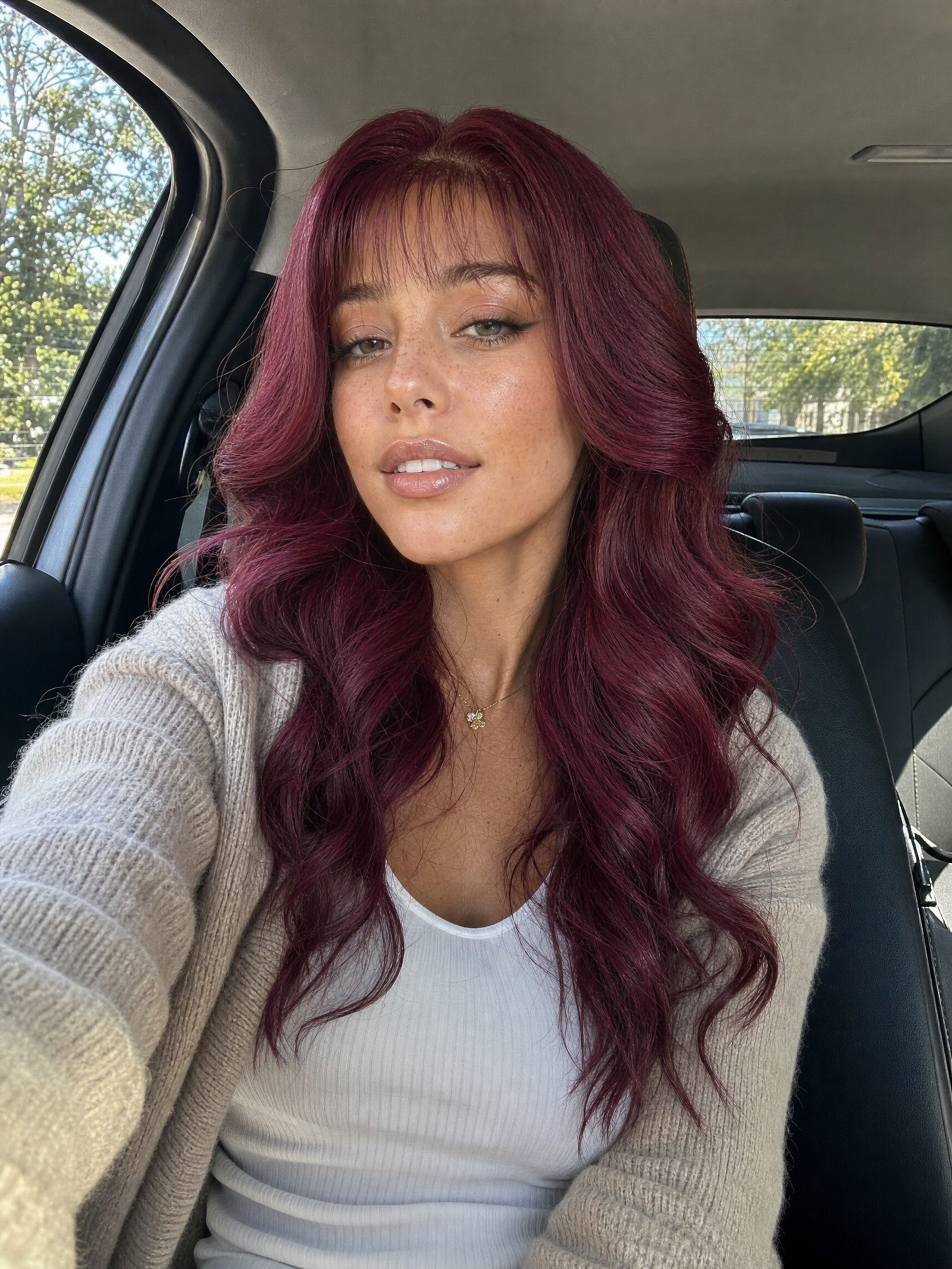 Wine Lace Wig