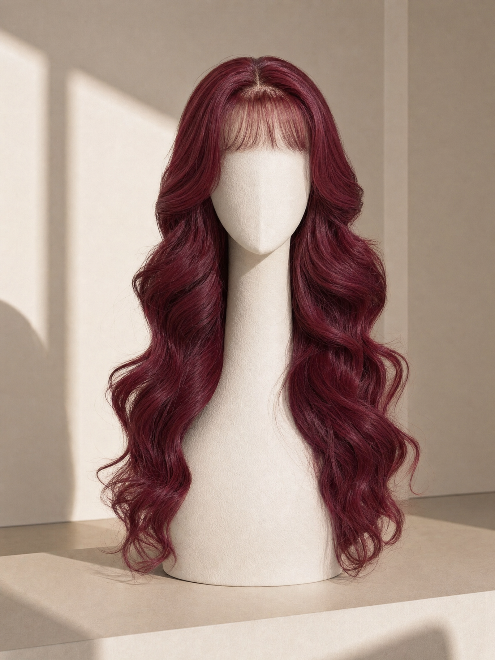 Wine Lace Wig