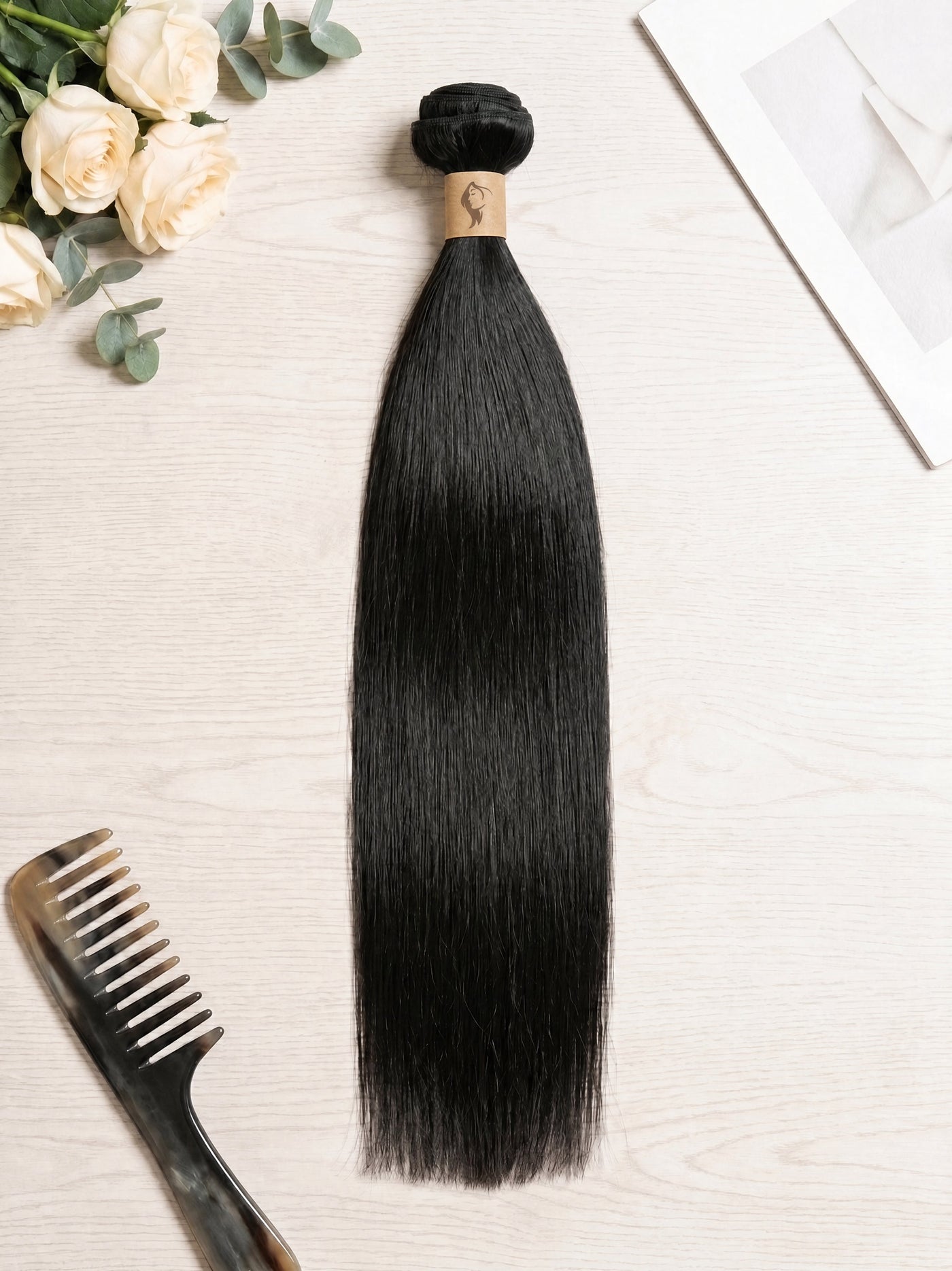 Affordable bundle, straight texture, natural black