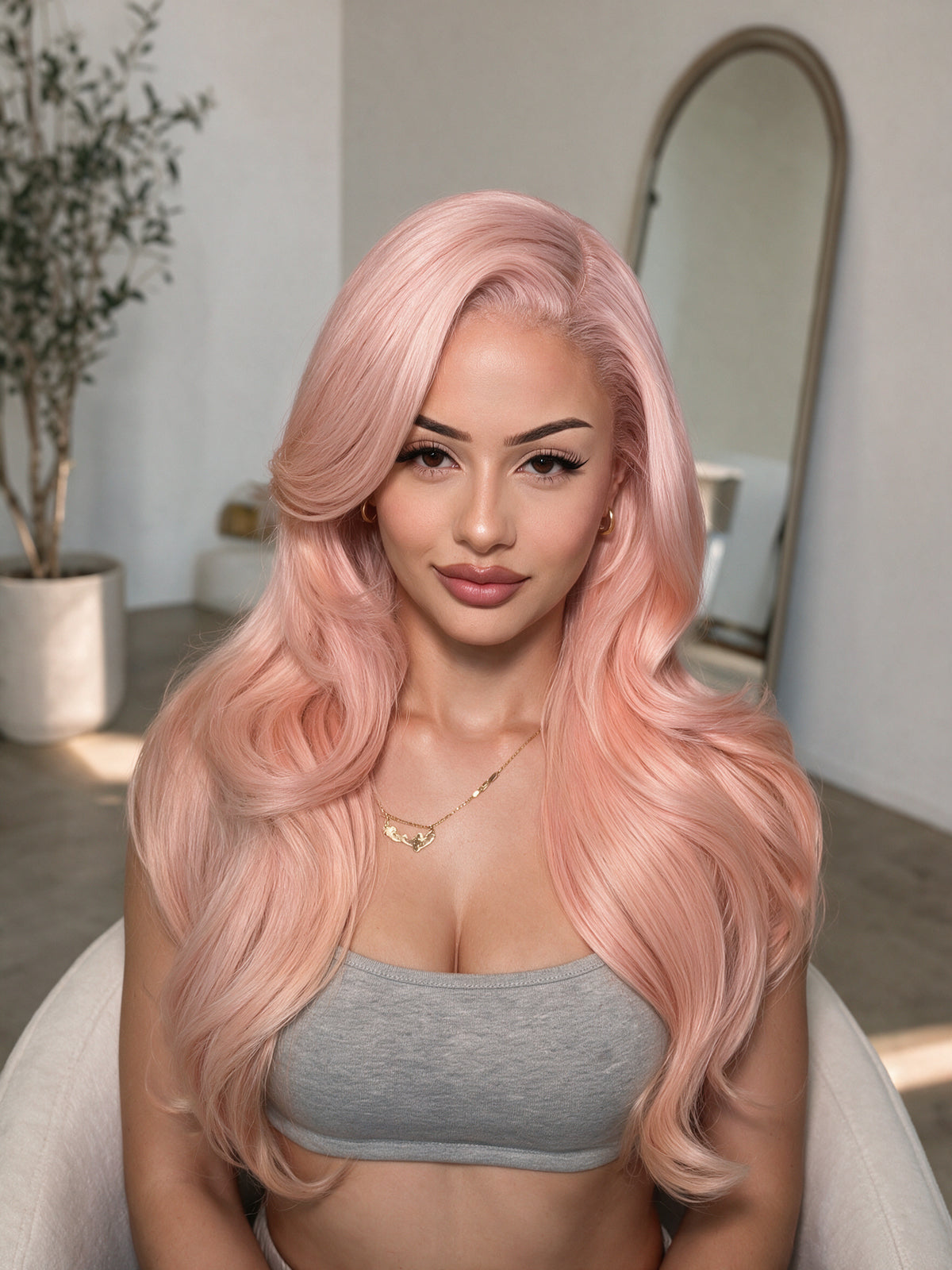 Wendy pink lace Wig