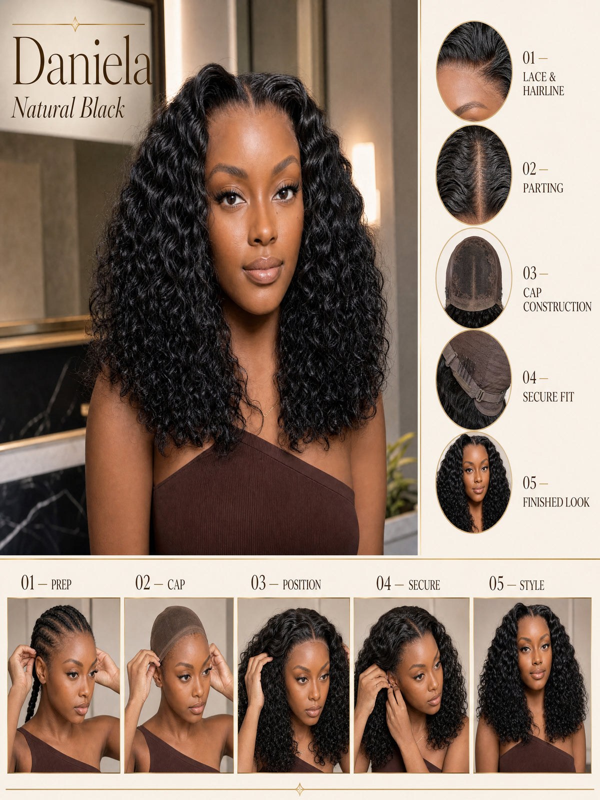 Daniela lace wig