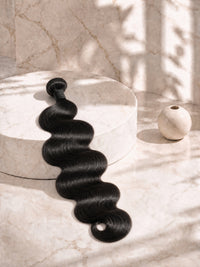 Brazilian bundle, body wave texture, natural black