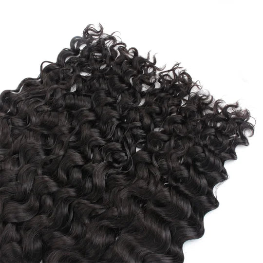 Curly black hair texture close-up with springy ringlets