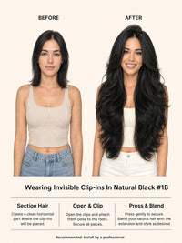 Invisible Clip-In Extensions