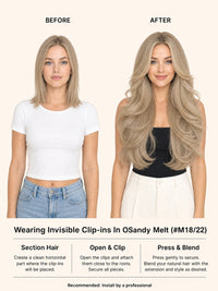 Invisible Clip-In Extensions