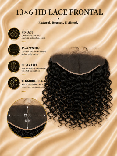 13×6 HD Lace Frontal 1B Natural Black