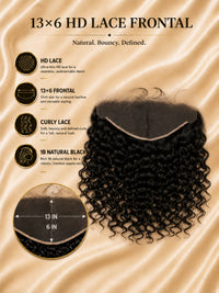 13×6 HD Lace Frontal 1B Natural Black