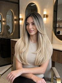 Genius Weft Smoked to Platinum T9-60 styled