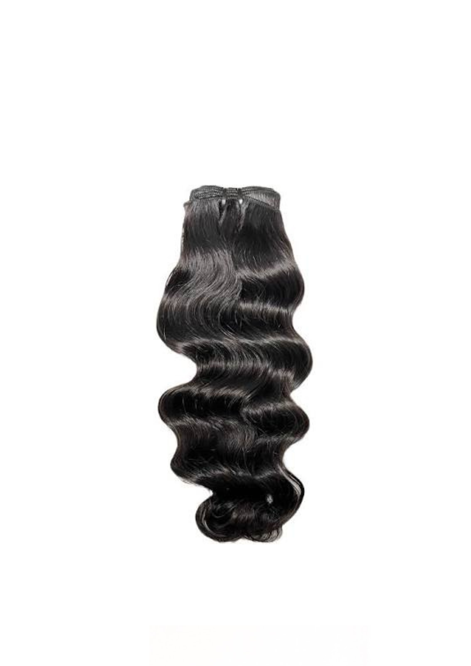 Raw Indian hair bundle, loose waves, dark hair