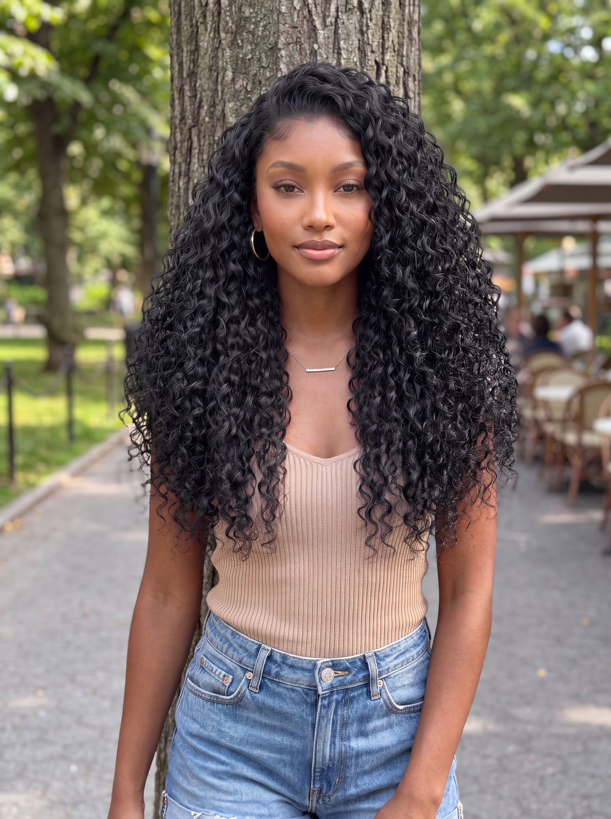 Marbella Curly Half Wig