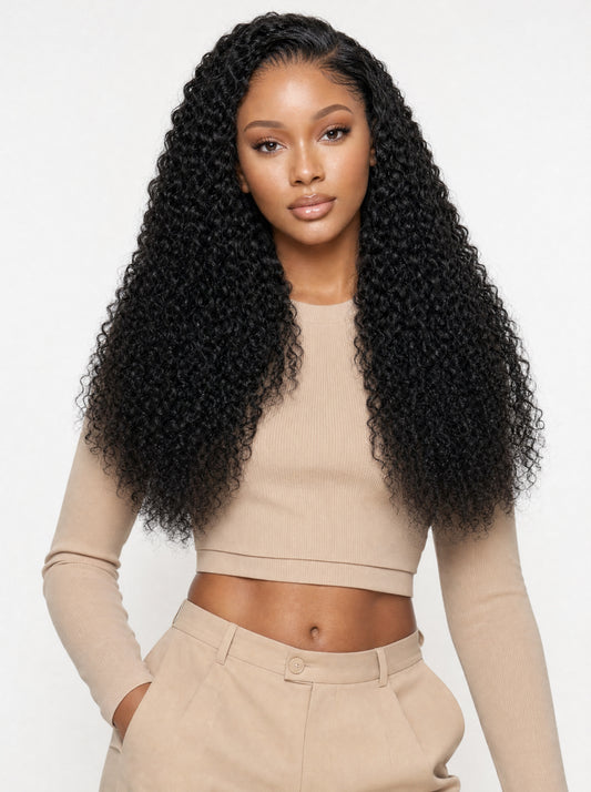 Belle Kinky Curly Half Wig