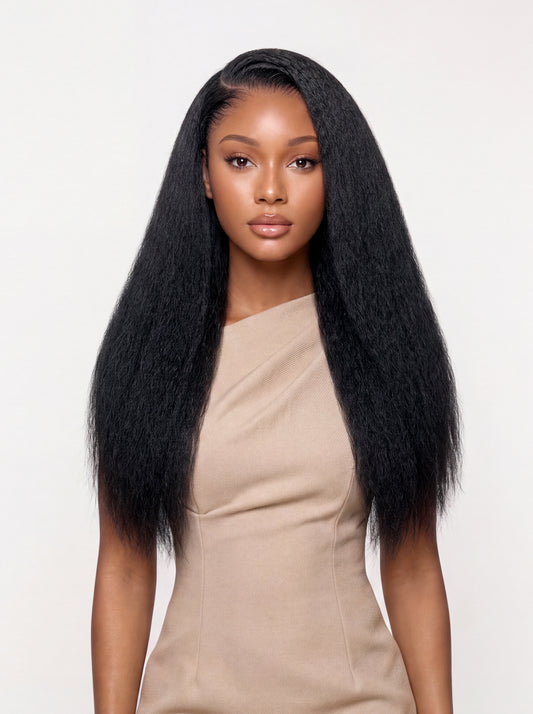 Milan Kinky Straight Half Wig