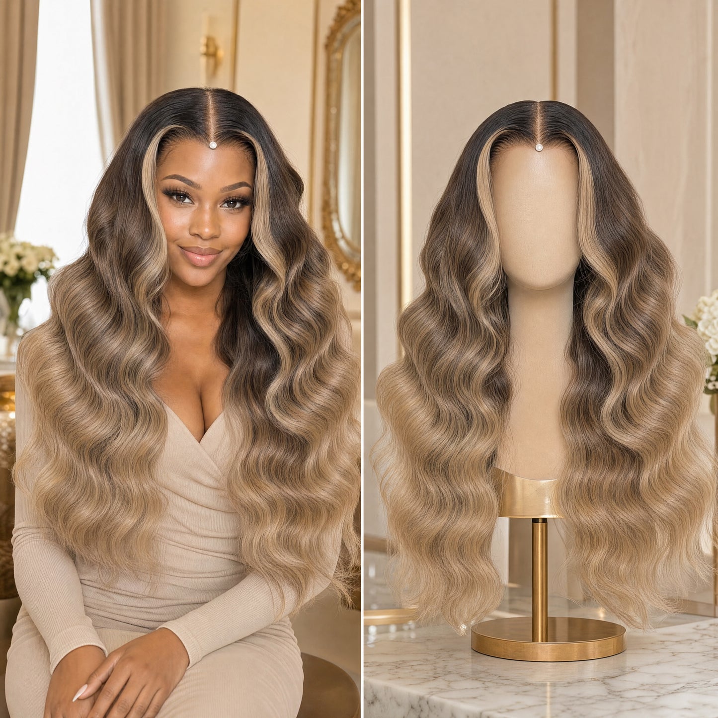 Polama lace wig
