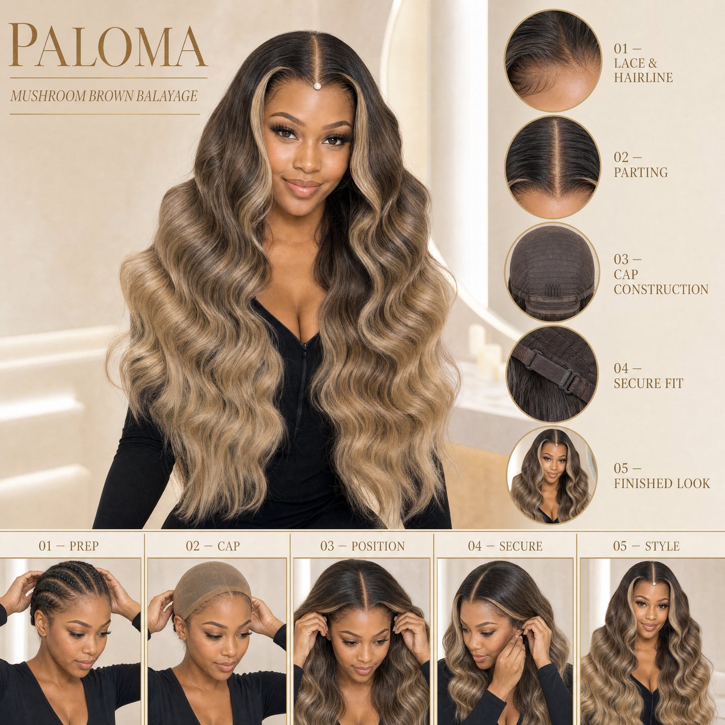 Polama lace wig