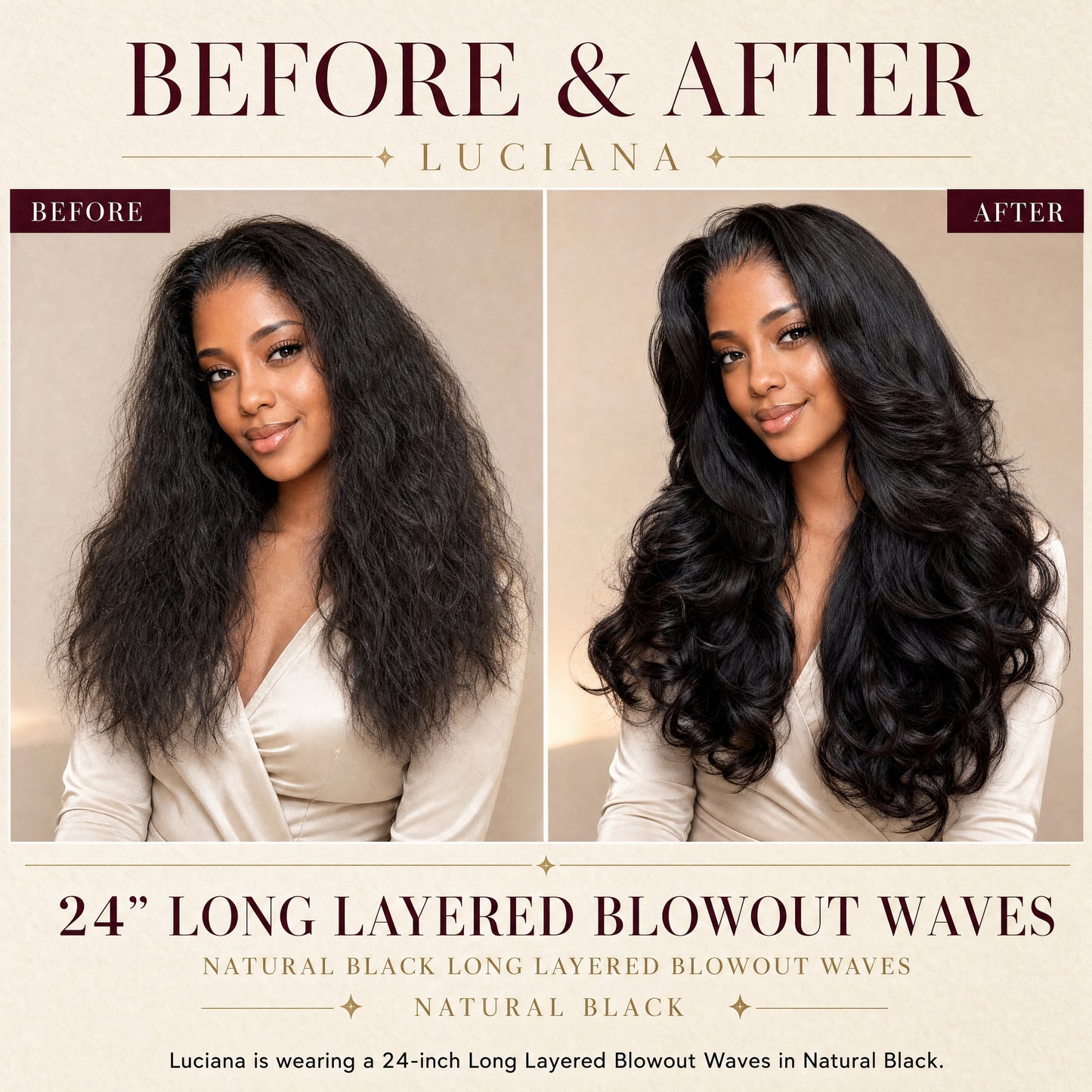 Luciana lace wig