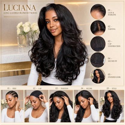 Luciana lace wig