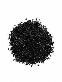 Italian keratin hair fibers in black, dense pile of small microbeads