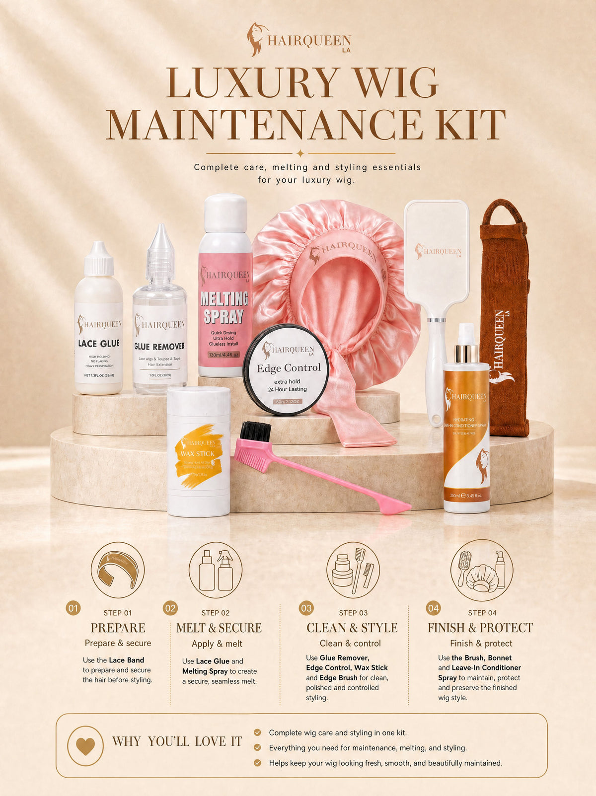 Luxury Wig Kit (B)