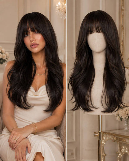 Espresso synthetic lace wig