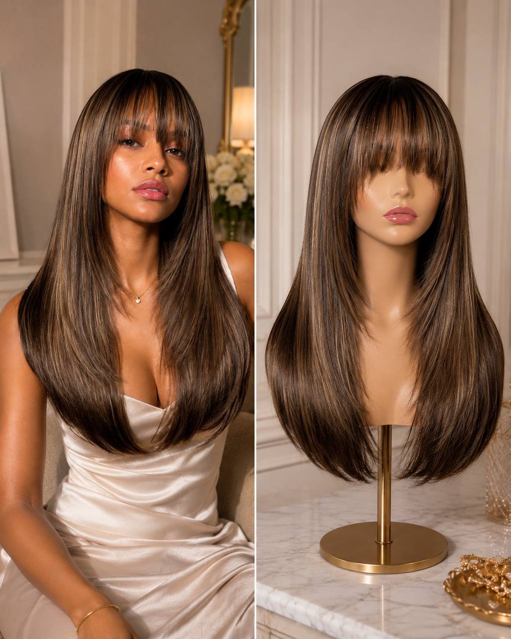 Amara synthetic lace wig