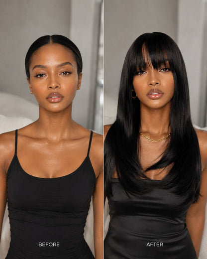 Midnight synthetic lace wig