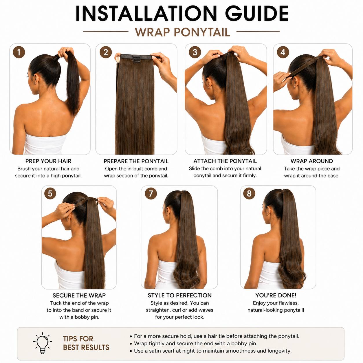 Wrap Around Ponytail