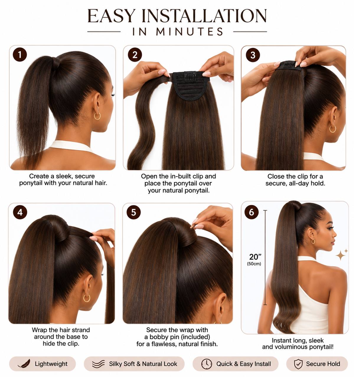 Wrap Around Ponytail
