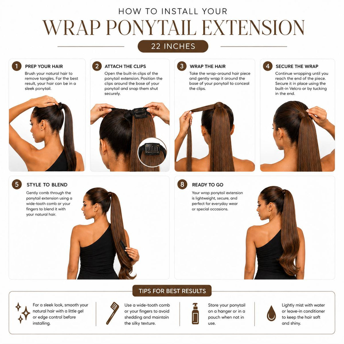 Wrap Around Ponytail