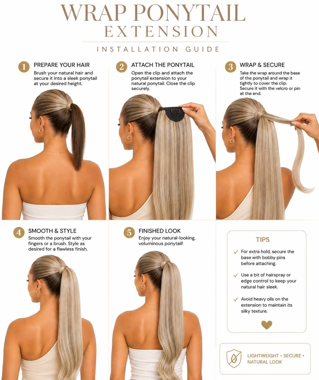 Wrap Around Ponytail