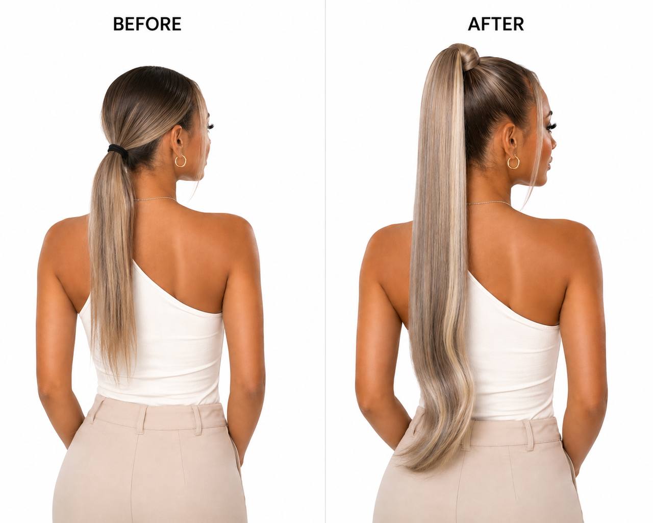 Wrap Around Ponytail
